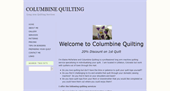 Desktop Screenshot of columbinequilting.com